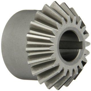 Boston Gear HL153Y P Bevel Pinion Gear, 1.51 Ratio, 0.750" Bore, 10 Pitch, 20 Teeth, 20 Degree Pressure Angle, Straight Bevel, Keyway, Steel with Case Hardened Teeth