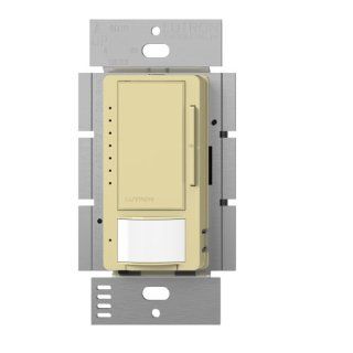 Lutron MSCL OP153M IV Maestro CL Single Pole/Multi Location Motion Sensor Occupancy Light Switch and Dimmer, Ivory   Motion Activated Wall Switches  