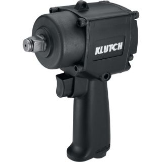 Klutch Heavy-Duty Compact Air Impact Wrench — 1/2in. Square Drive  Air Impact Wrenches