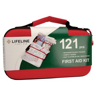 Lifeline Deluxe First Aid Kit — 121 Pcs., Model# 4406  First Aid Kits