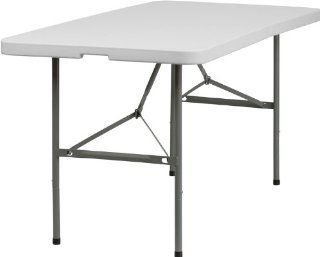 Flash Furniture DAD YCZ 152Z GG 30 Inch Width by 60 Inch Length Plastic Bi Fold Folding Table  