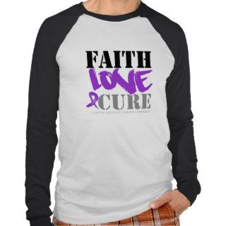 Sjogren's Syndrome Faith Love Cure T shirts