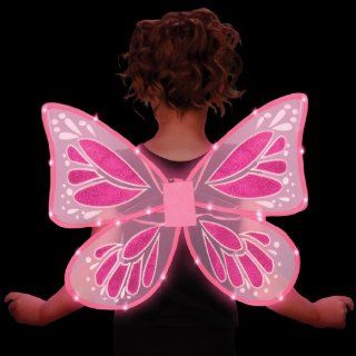 Living Fiction Light Up Butterfly Fairy Girls Wings Pink One Size Toys & Games