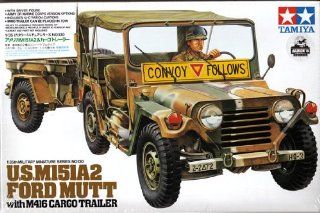 Tamiya 1/35 M151A2 Ford Mutt with M416 Trailer Toys & Games