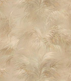 Brewster 149 17657 Palm Fern Gold Textures Pattern Wallpaper    