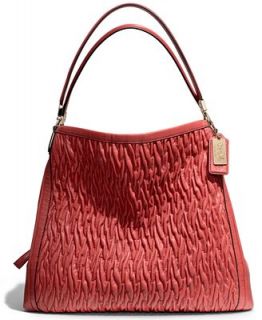 COACH MADISON PHOEBE SHOULDER BAG IN GATHERED TWIST LEATHER   COACH   Handbags & Accessories