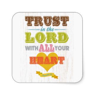 Christian Scriptural Bible Verse   Proverbs 35 Square Stickers