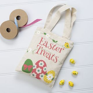easter egg hunt canvas bag by the contemporary home