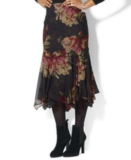Lauren Ralph Lauren Skirt, Ruffled Floral Print   Skirts   Women