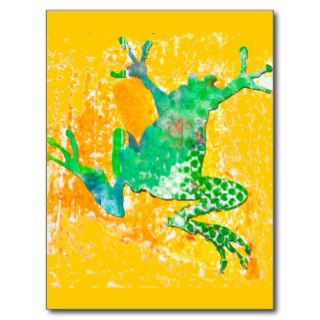 Cute Green Frog Postcard