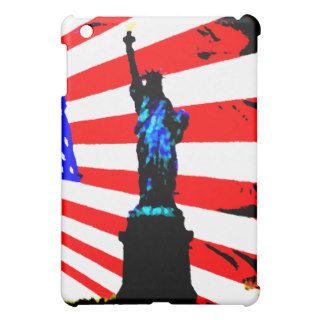 America Patriotic Statue of Liberty American Flag iPad Mini Cover
