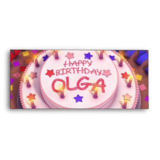 Olga's Birthday Cake Envelopes