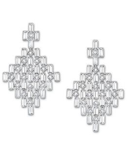 Swarovski Earrings, Rhodium Plated Crystal Chandelier Earrings   Fashion Jewelry   Jewelry & Watches