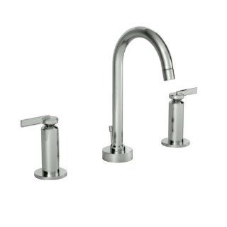 Jado 847033.144 Stoic Widespread Lavatory Faucet with Cy Handles, Brushed Nickel    