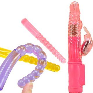 Floating Beads Waterproof Vibrator with Three Flexible Anal Beads Wand (Pink rabbit) Health & Personal Care