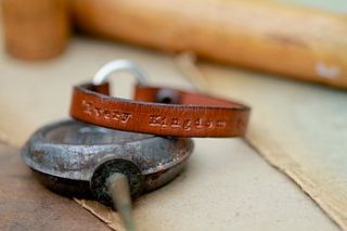 personalised tan urban ranch loop bracelet by joulberry