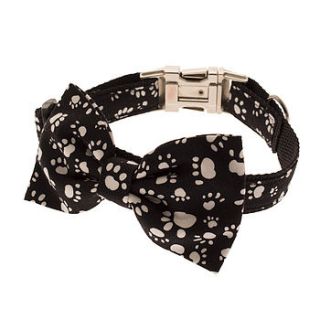 walkies bow tie dog collar by mrs bow tie