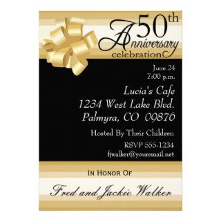 50th Anniversary Party Invitations