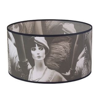 monochrome mannequin large lampshade by judy holme