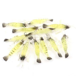 12 Pcs Yellow Silicone Shrimp Shaped Fishing Baits Lures  Fishing Topwater Lures And Crankbaits  Sports & Outdoors