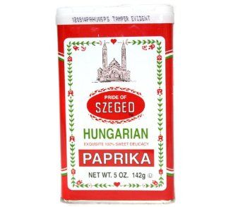 Szeged Hungarian Sweet Paprika 142g/5oz  Paprika Spices And Herbs  Grocery & Gourmet Food