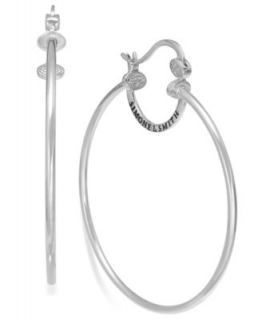 SIS by Simone I Smith Platinum Over Sterling Silver Earrings, Extra Large High Polished Hoop Earrings   Earrings   Jewelry & Watches