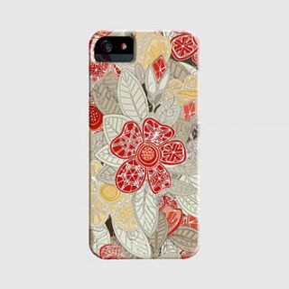 snowflake petals case for iphone by monde mosaic