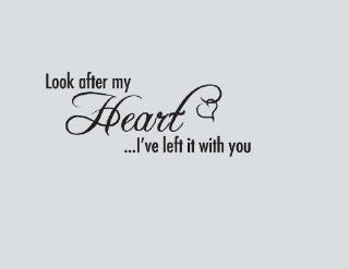 Wallstickersusa Wall Stickers, Look After My Heart I'Ve Left It with You  Nursery Wall Stickers  Baby