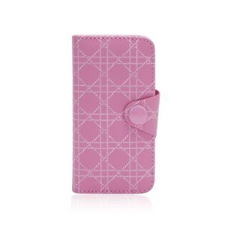 Doublju Luxury Snap on Full Cover Leather Phone Case PINK Cell Phones & Accessories