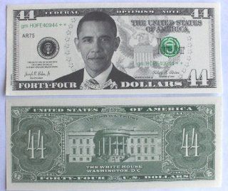 SET OF 25 BILLS Barack Obama 44 Dollar Novelty Bill Money Toys & Games
