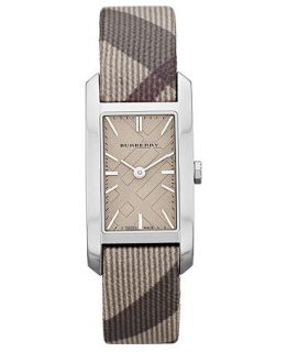 Burberry Watch, Womens Swiss Trench Check Fabric Strap 20mm BU9504   Watches   Jewelry & Watches
