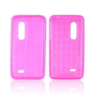 Argyle Pink Crystal Silicone Case For LG Thrill 4g Cell Phones & Accessories