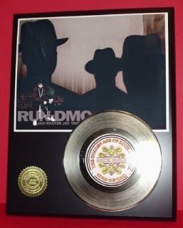 Run Dmc 24Kt Gold Record LTD Edition Display Entertainment Collectibles