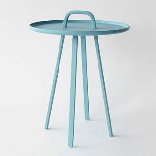 tora handle side table by uniquely eclectic