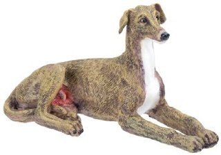 Greyhound Figurine   Cold Cast Resin   3'' Length   Collectible Figurines