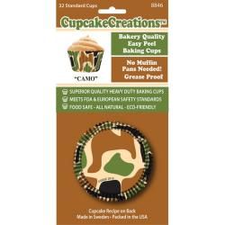 Cupcake Creations 'Camo' Standard Baking Cups (Case of 32) Cake Decorations
