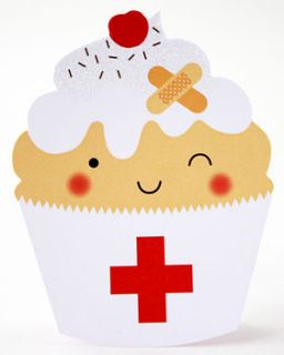 get well soon cupcake card by pango productions