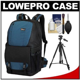 Lowepro Fastpack 350 Backpack Digital SLR Camera Case (Arctic Blue) + Tripod + Accessory Kit for Canon EOS 70D, 6D, 5D Mark III, Rebel T3, T5i, SL1, Nikon D3100, D3200, D5200, D7100, D600, D800, Sony Alpha A65, A77, A99  Camera & Photo