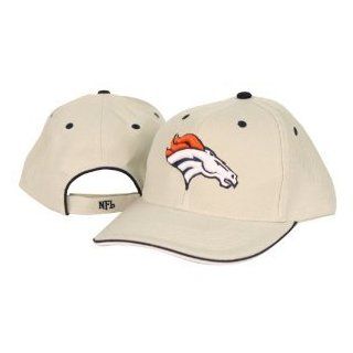 Denver Broncos NFL Khaki Adjustable Hat  Sports Fan Baseball Caps  Sports & Outdoors