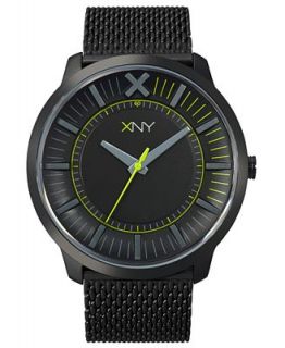 XNY Watch, Mens Tailored Streetwear Black Ion Finished Stainless Steel Mesh Bracelet 44mm BV8079X1   Watches   Jewelry & Watches