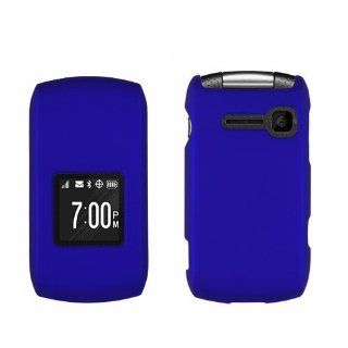 Blue Rubberized Hard Case Cover for Kyocera Kona S2150 Cell Phones & Accessories