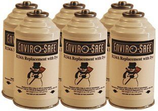 Enviro Safe R 134a & R 12 Replacement w/Dye Refrigerant SIX PACK (6 Cans)