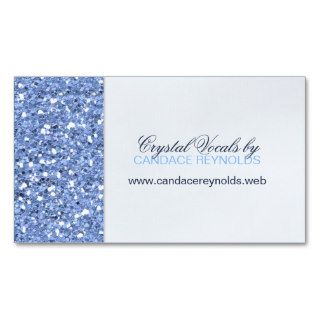 Glitter Look Periwinkle Business Card