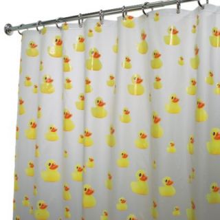 InterDesign Ducks Shower Curtain   Yellow