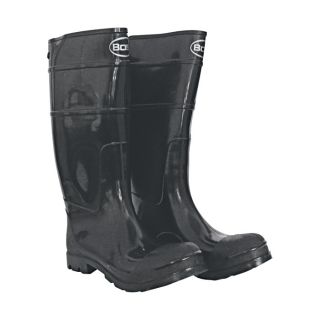 Boss Black Over-the-Sock Boot — Men's Size 10, Model# 2PK200110  Rubber Boots