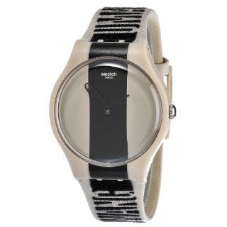 Swatch Unisex SUOZ134 Quartz Plastic Black and Beige Dial Watch at  Men's Watch store.