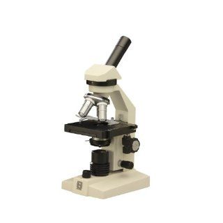 National Optical 134 CLED Intermediate and High School Compound Microscope, Widefield 10x Eyepiece, 4x, 10x, 40xR, 100xR Achromatic Objective, LED Illumination Light Source, 110V