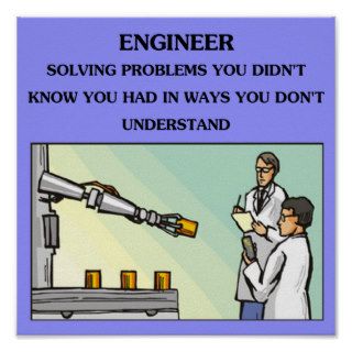 engineer engineering joke posters