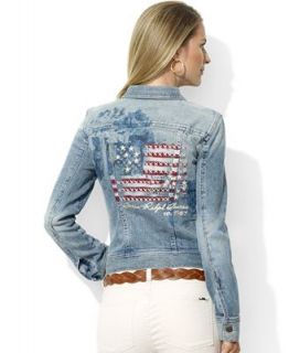 Lauren Jeans Co. Jacket, Classic Denim American Flag   Jackets & Blazers   Women