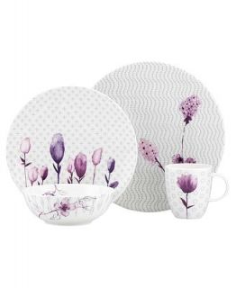 Lenox Simply Fine Dinnerware, Watercolors Amethyst 4 Piece Place Setting   Fine China   Dining & Entertaining
